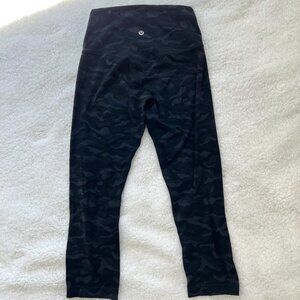 Lululemon Align Sequoia Camo Grey High Rise 21" Crop Leggings
